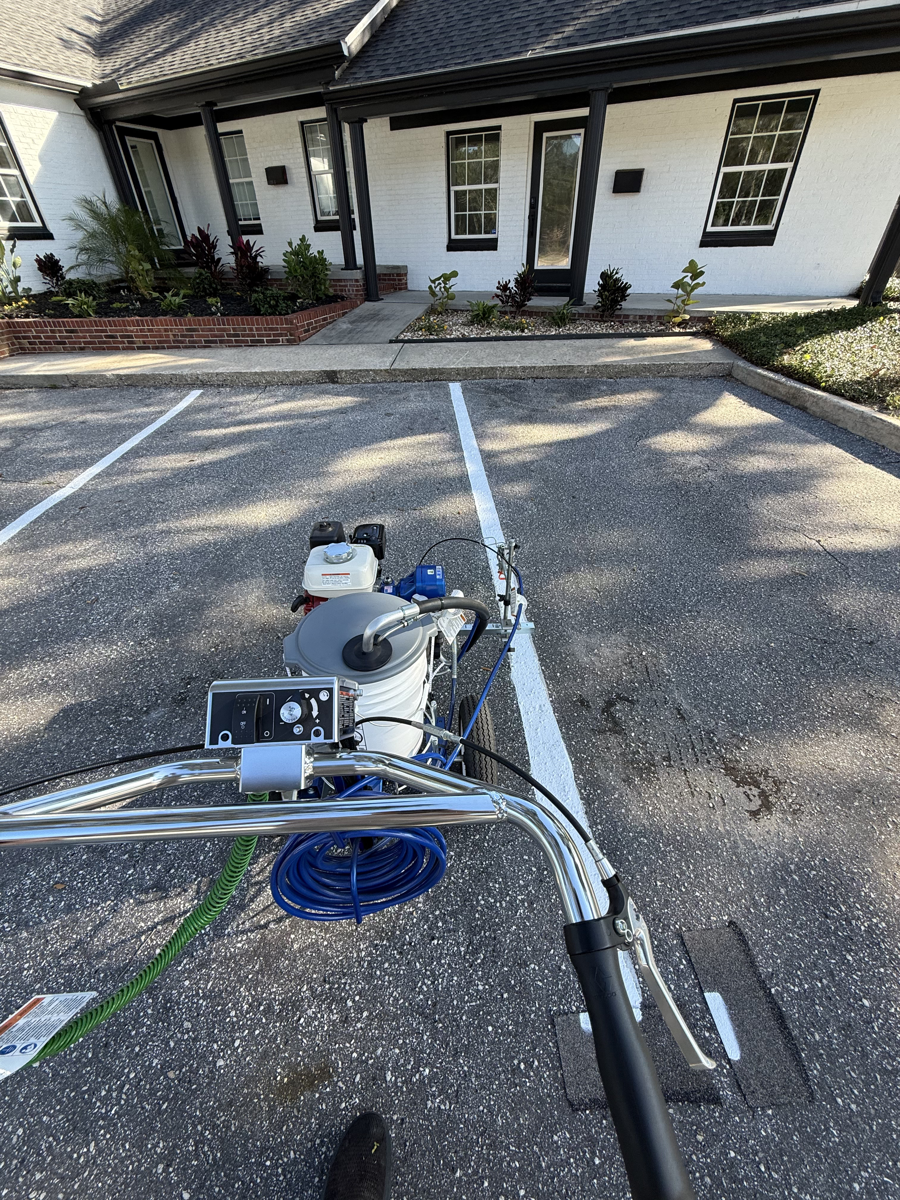 Line striping project in St. Augustine