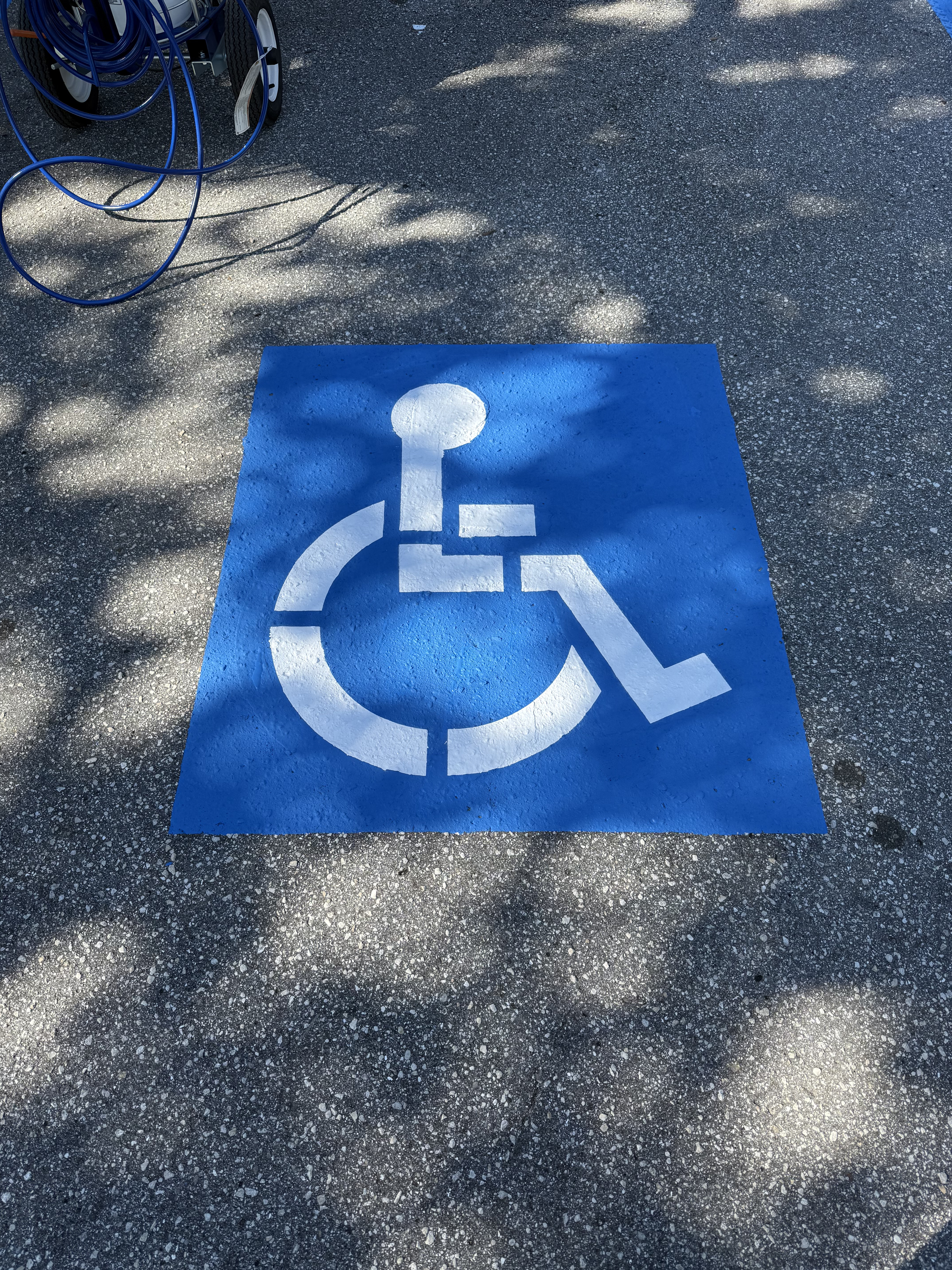 Parking lot striping in Florida