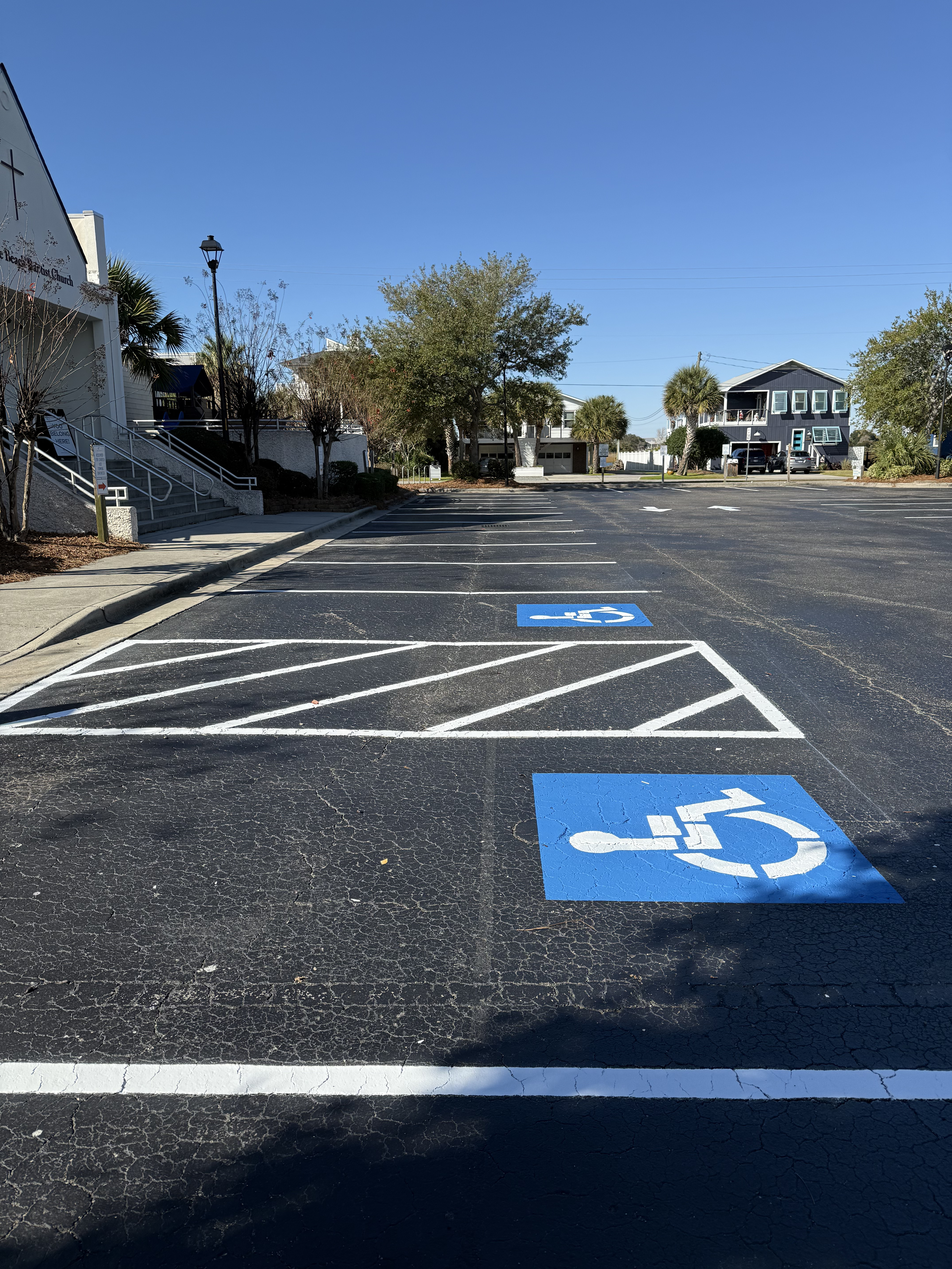 Commercial line striping